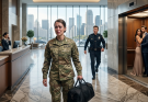 I drove for three hours to surprise my husband, but the guard told me, “Your wife is upstairs.” Then I saw another woman wearing my military medal…
